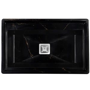 سینک ظرفشویی گرانیت توکار یک لگنه مدل 80mrt