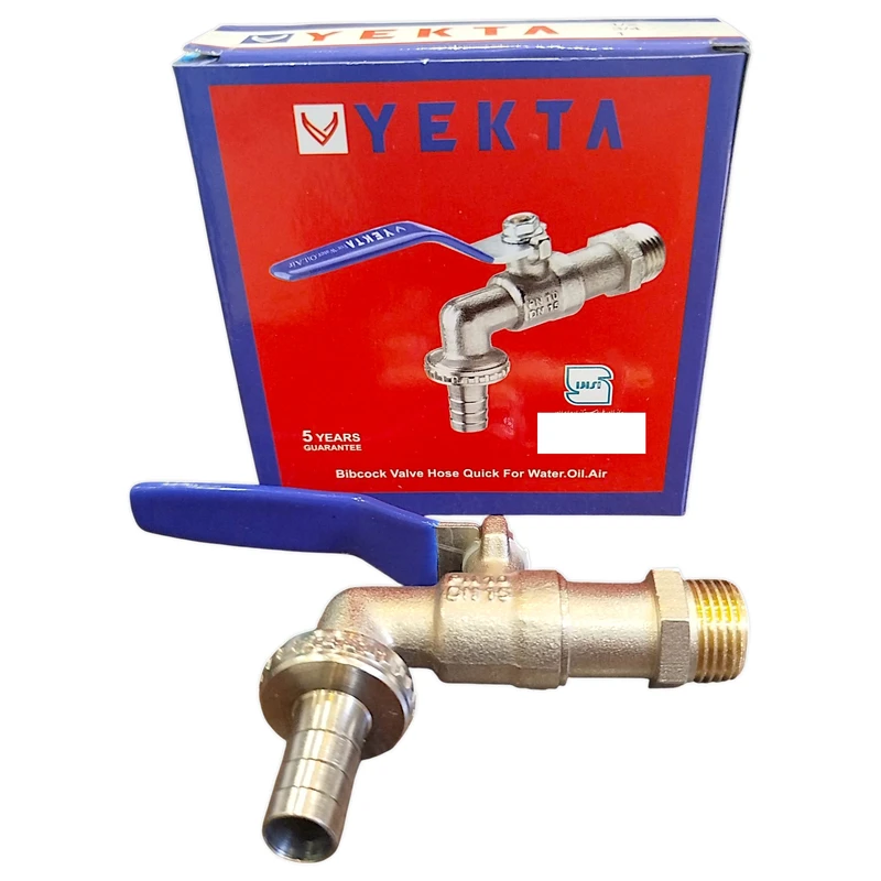 عکس شماره 4 : شیر حیاطی برند یکتا مدل دسته گازی سایز 1-2