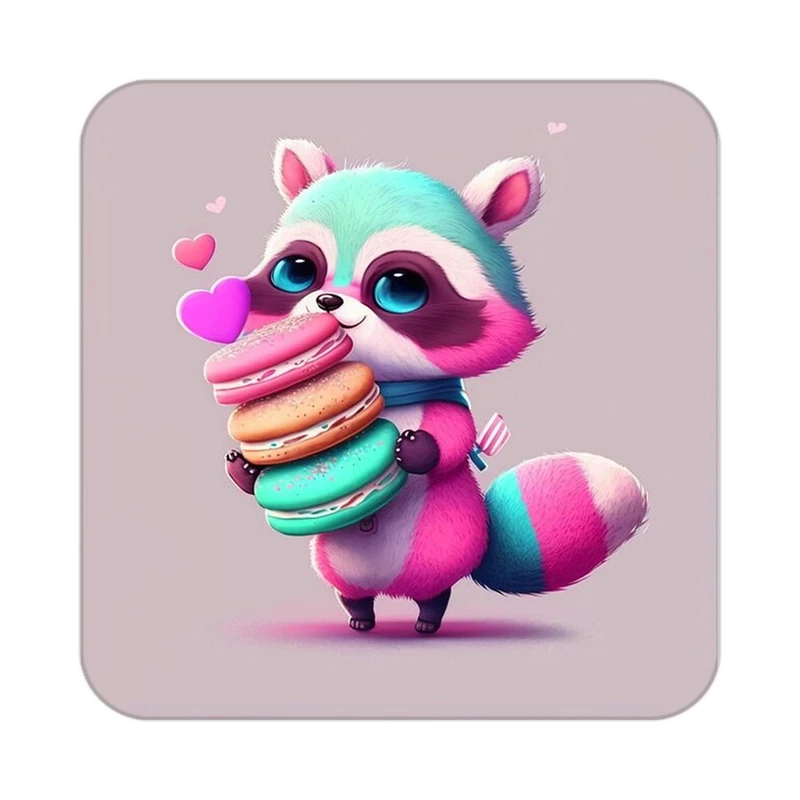 زیر لیوانی کاکتی طرح حیوانات کارتونی مدل mp27807