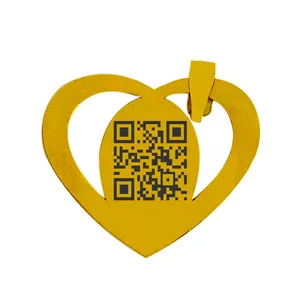 آویز گردنبند طلا 18 عیار زنانه جواهری تفرشی مدل یادگاری قلب خاص