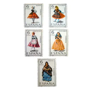 تمبر یادگاری طرح ملل کد mellal-200 مجموعه 5 عددی