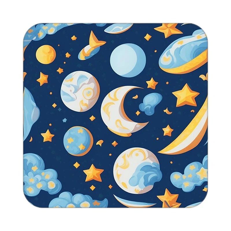 زیر لیوانی کاکتی طرح ماه و ستاره مدل mp52953