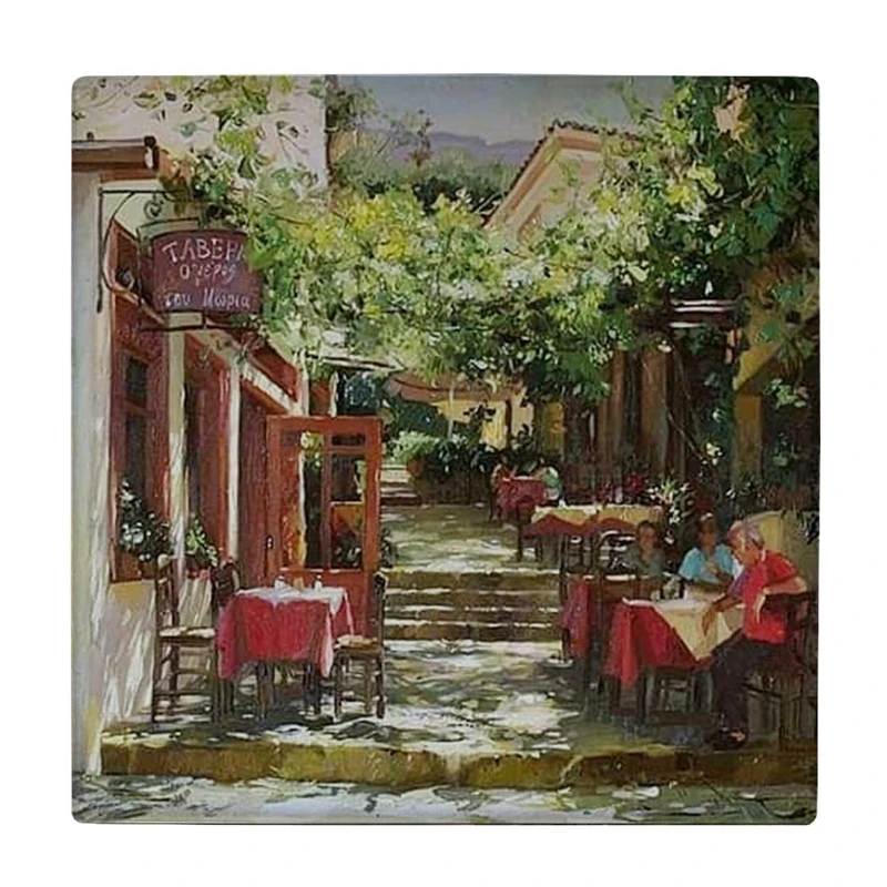  زیر لیوانی طرح کافه اروپایی کد    3672509_1730