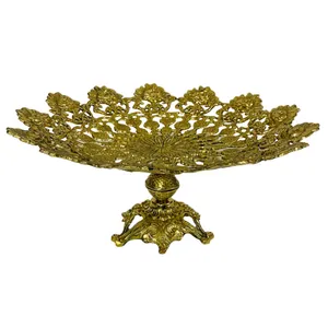 میوه خوری برنجی طرح گل