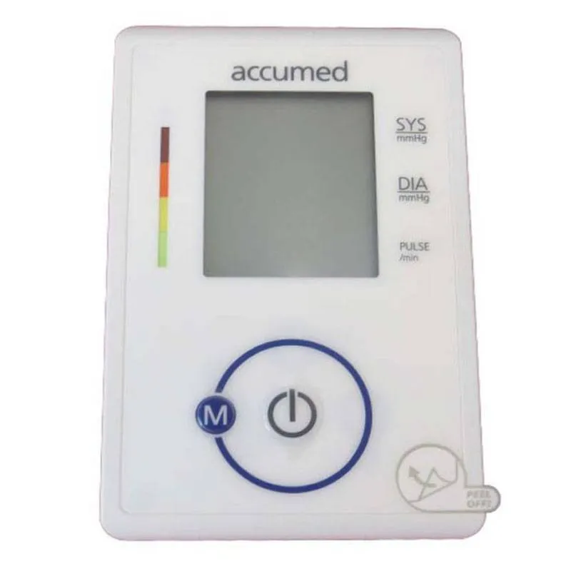 فشارسنج بازویی دیجیتال اکیومد مدل CG-165 با نمایشگر LCD بزرگ، حافظه 90 عددی، محاسبه میانگین 3 نتیجه آخر و اندازه‌گیری ضربان قلب 40 تا 200 ضربه در دقیقه