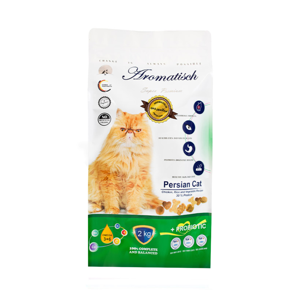 غذای خشک گربه بالغ آروماتیش مدل پرشین طعم مرغ وزن ۲ کیلوگرم