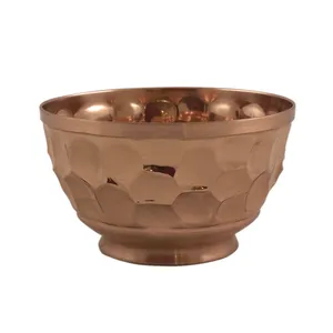 کاسه مسی مدل پایه دار طرح مدرن کد 47