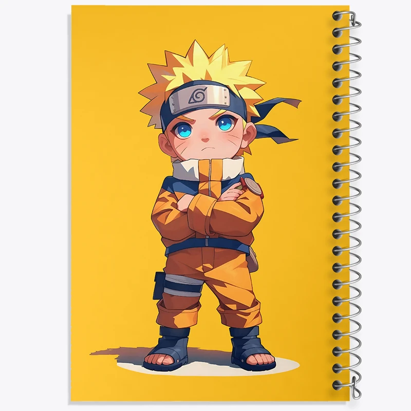 دفتر شطرنجی 50 برگ خندالو طرح انیمه ناروتو (Naruto) کد N3541