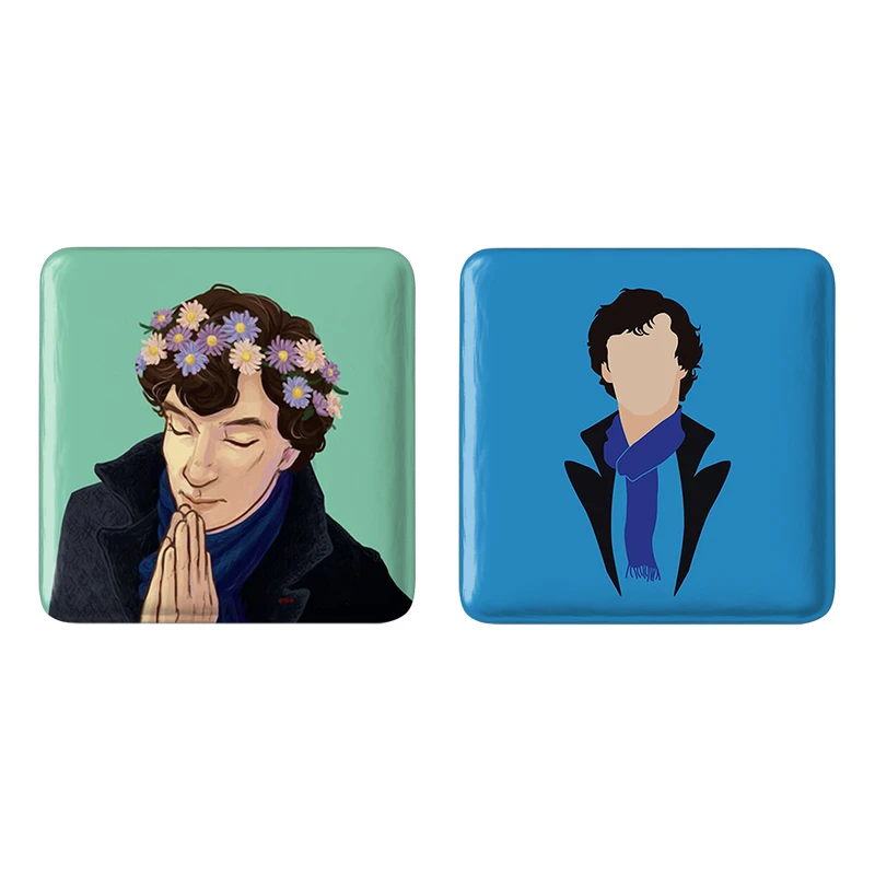 مگنت خندالو طرح شرلوک هولمز کد 1016710157 مجموعه 2 عددی