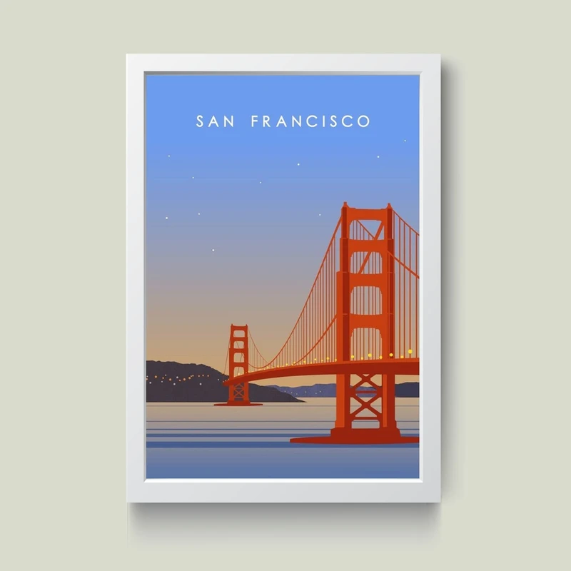 تابلو مدل سان فرانسیسکو San Francisco کد m2478-w