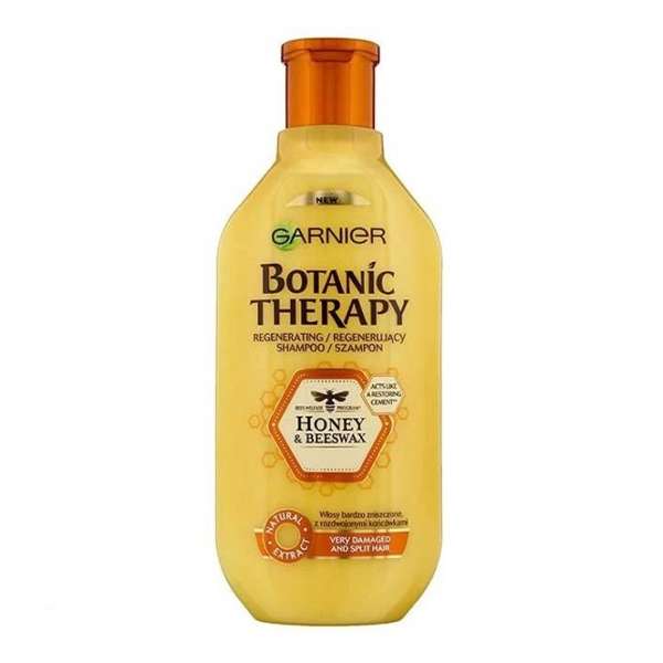 شامپو تقویت کننده و ترمیم کننده مو گارنیه مدل Botanic Therapy Honey and beeswax حجم 400 میلی لیتر