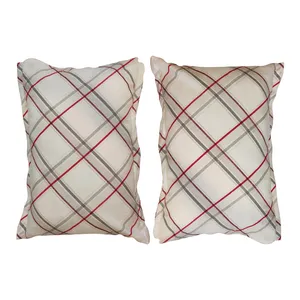 روبالشی مدل چهارخانه کد plaid-2  بسته دوعددی