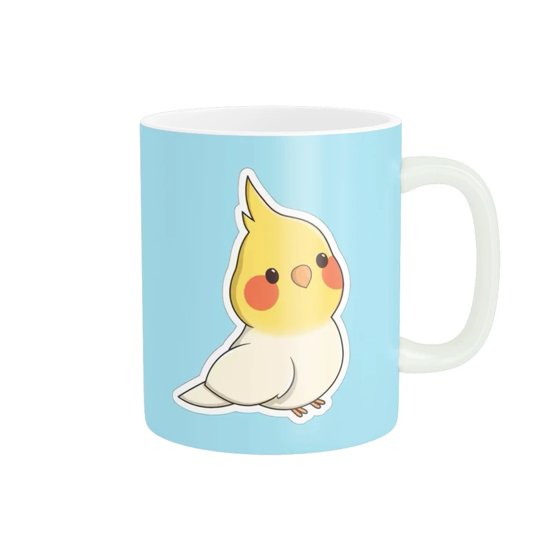 ماگ پاد آفرین مدل فانتزی طرح پرنده عروس هلندی کد p11178