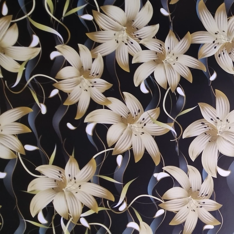 کاغذ کادو گلاسه طرح گل سایز 50*70 سانتی متر مجموعه 5 عددی