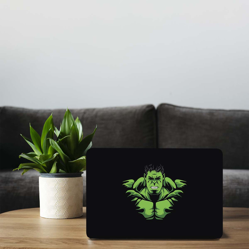 استیکر لپ تاپ طرح hulk minimal کد G-1353 مناسب برای لپ تاپ 15.6 اینچ
