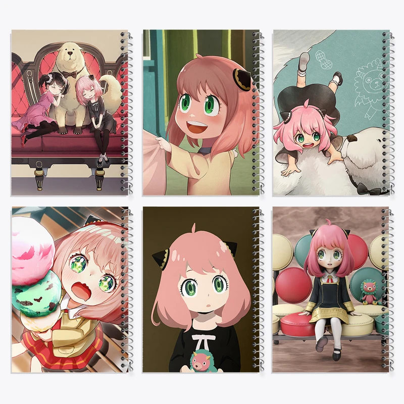 دفتر مشق 100 برگ خندالو طرح آنیا فورجرانیمه اسپای ایکس فمیلی کد 687 مجموعه 6 عددی