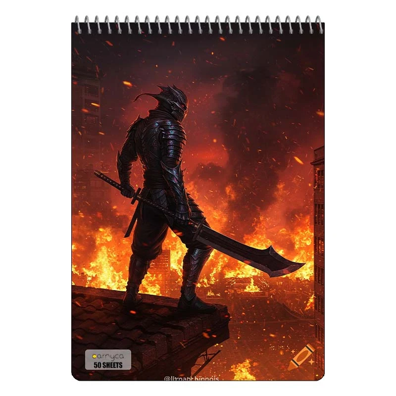 دفتر نقاشی 50 برگ سیمی کارنیکا طرح دارک سولز Dark Souls کد 15857