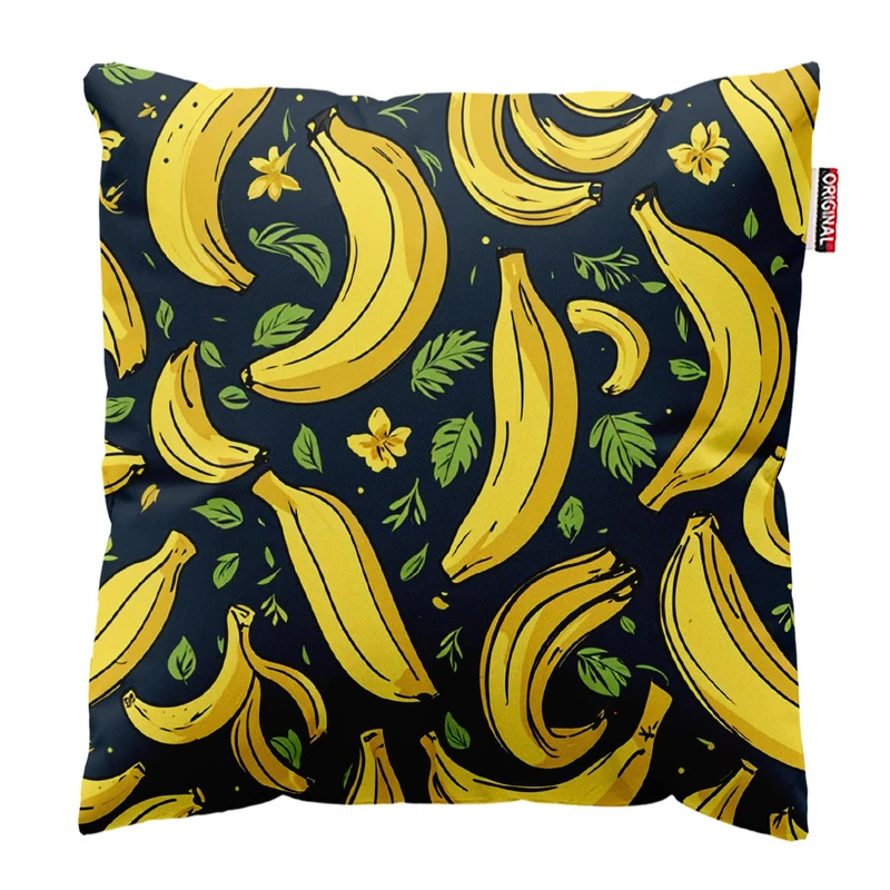 کوسن پاد آفرین طرح موز کد 1222 سایز 30*30 سانتی متر