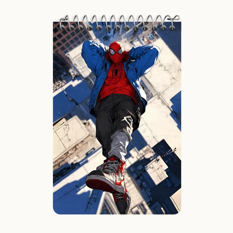 دفتر یادداشت 50 برگ خندالو طرح مرد عنکبوتی کد F8994