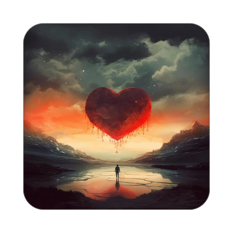 زیر لیوانی کاکتی مدل عاشقانه کد mp11423