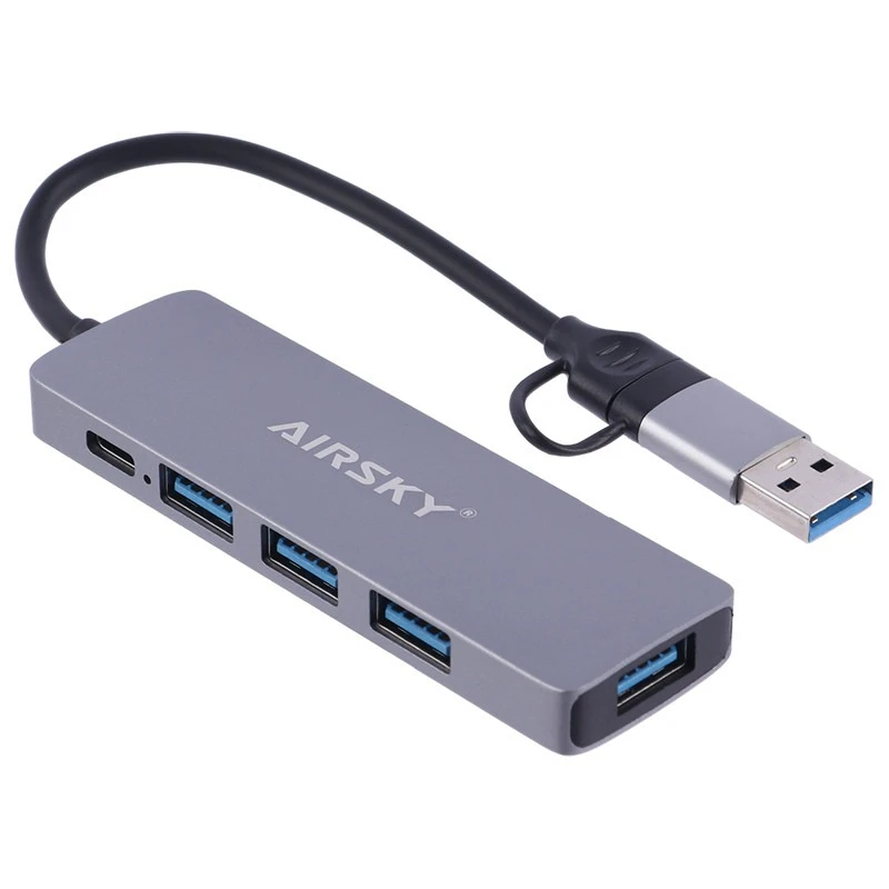 هاب 5 پورت USB 3.0 / USB-C ایراسکای مدل HC-13EL