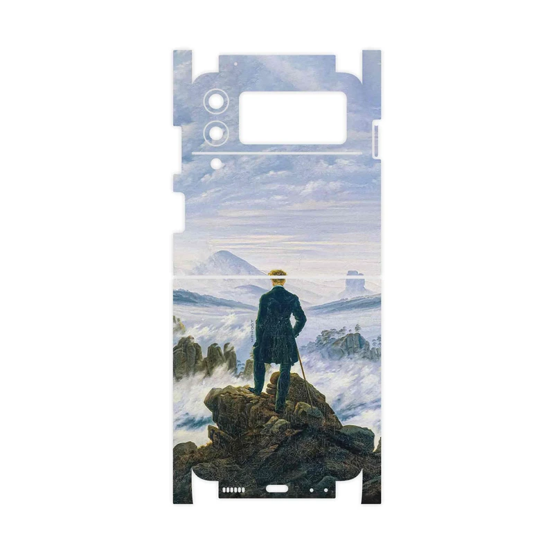 برچسب پوششی ماهوت مدل Wanderer above the Sea of Fog-FullSkin مناسب برای گوشی موبایل سامسونگ Galaxy Z Flip3 5G