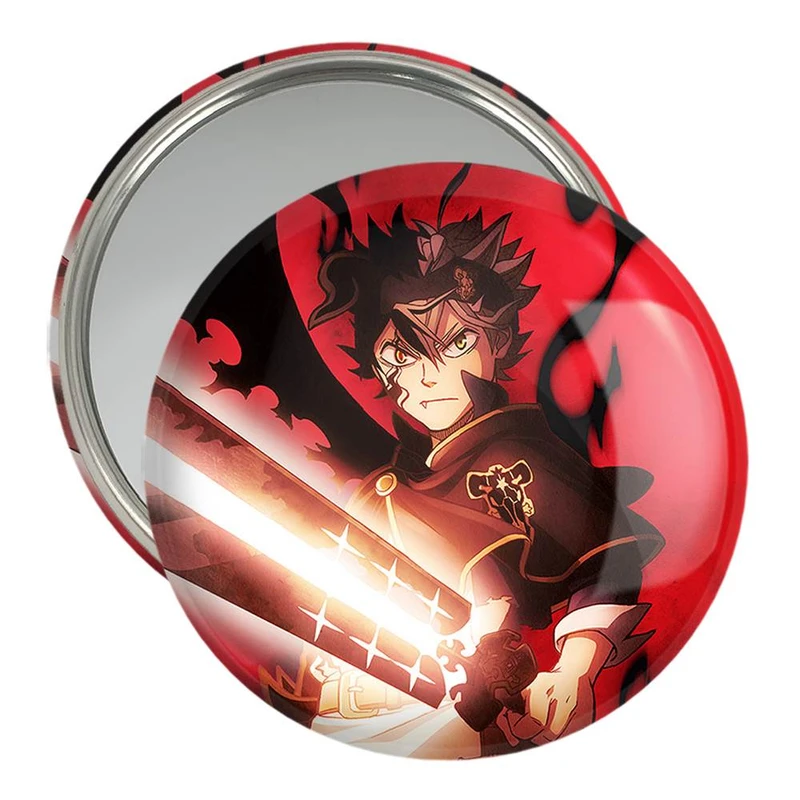 آینه جیبی خندالو مدل آستا انیمه بلک کلاور Black Clover  کد 11705