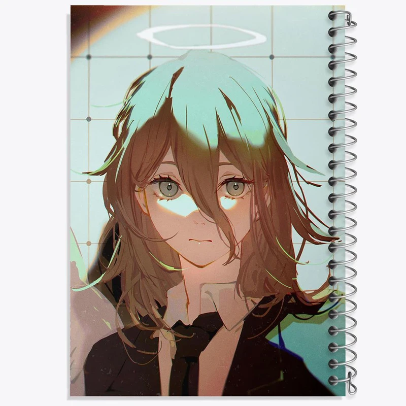 دفتر لیست خرید 50 برگ خندالو طرح انجل انیمه مرد اره ای Chainsaw Man کد 22332