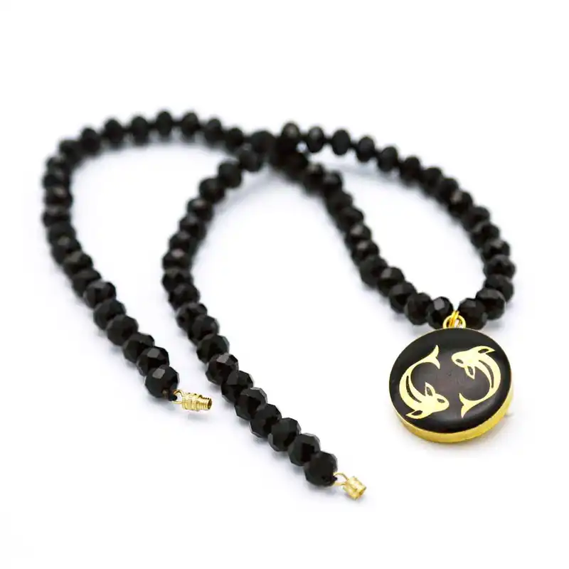 گردنبند زنانه آلتین هنر مدل ماه اسفند