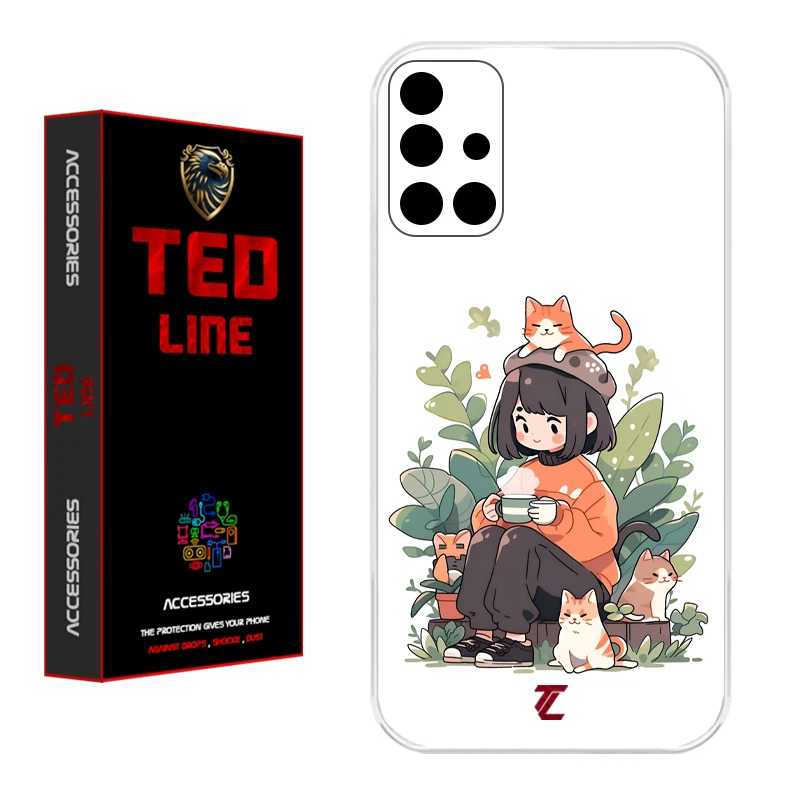 کاور تدلاین طرح گربه کد 1181 مناسب برای گوشی موبایل سامسونگ Galaxy A71