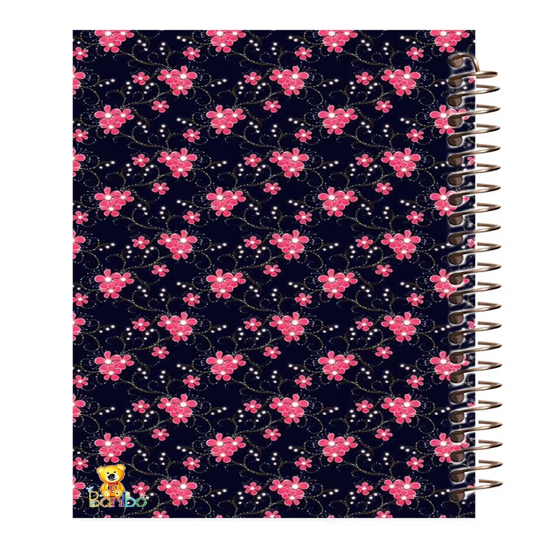 دفتر نقاشی 50 برگ بانیبو مدل  گل کد 158