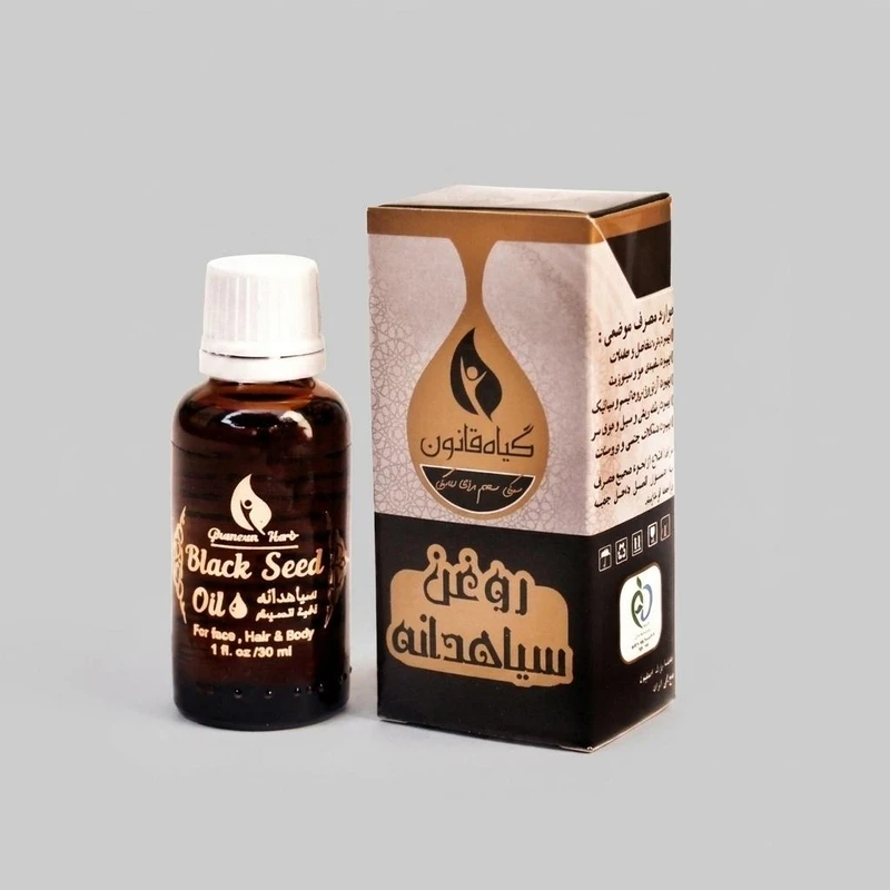 روغن سیاه‌دانه گیاه قانون مدل 010 حجم 30 میلی‌لیتر مناسب پوست و مو، تقویت‌کننده و مغذی
