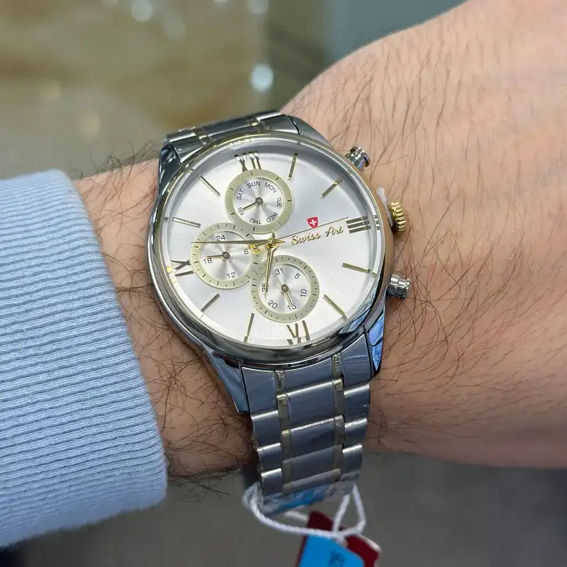 ست ساعت مچی عقربه ای  زنانه و مردانه سوئیس آرت مدل 7891