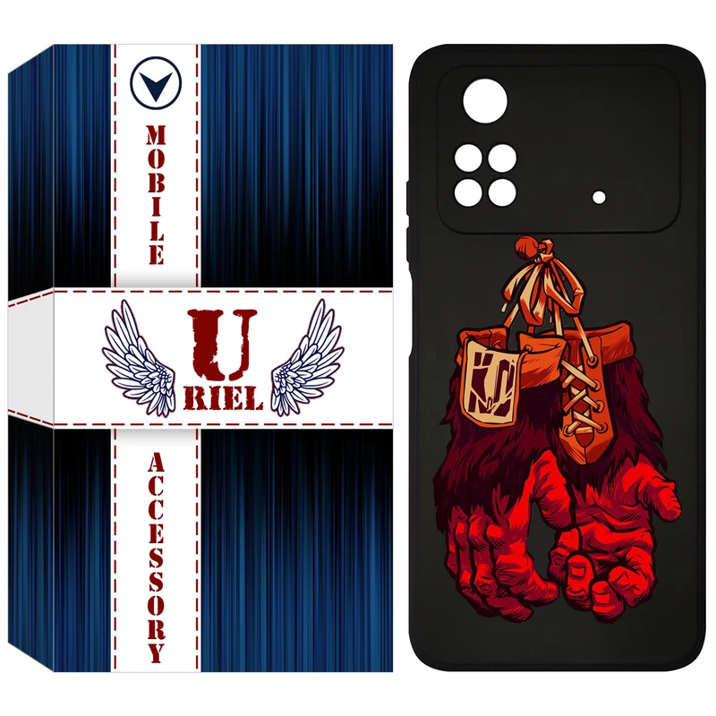 کاور یوریل مدل KSH کد 77 طرح دستکش مناسب برای گوشی موبایل شیائومی Poco M4 Pro 4G