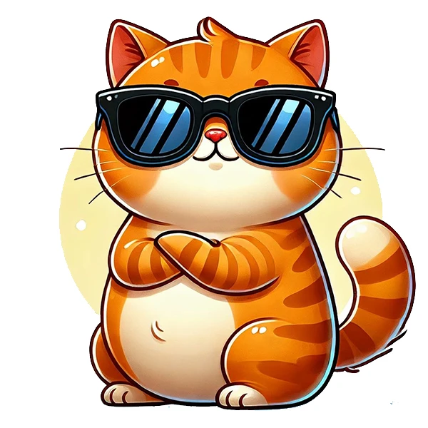 ؤاستیکر پارچه و لباس پاد آفرین طرح گربه بامزه کد 2491