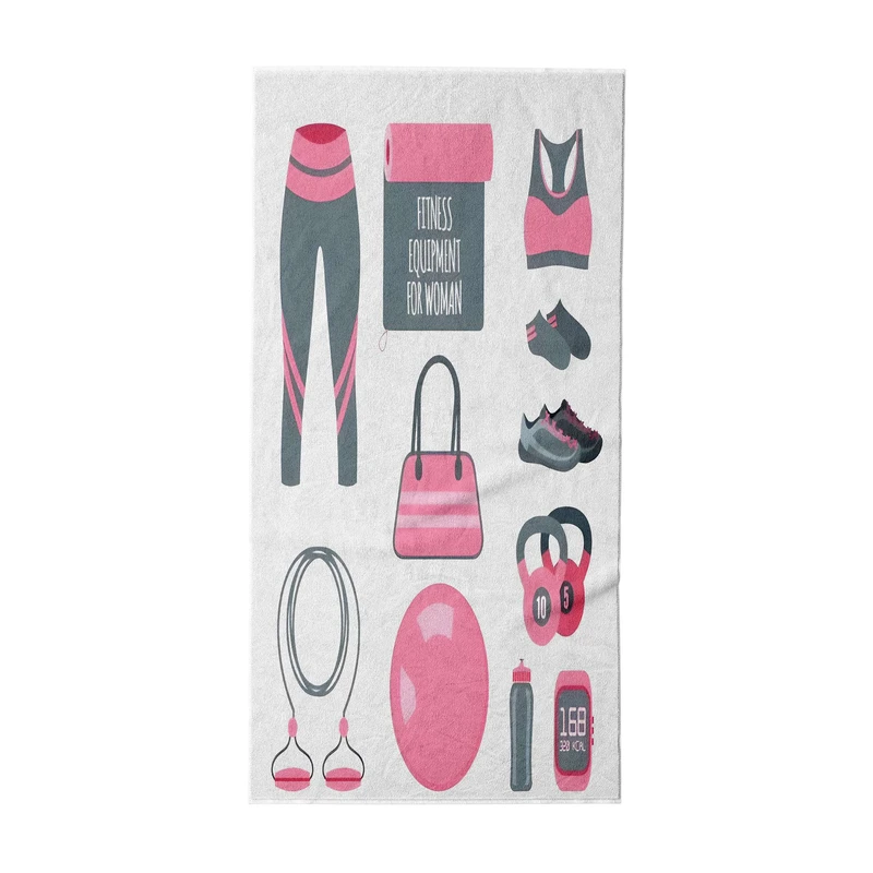 حوله ورزشی مدل Gym girl towel کد 511