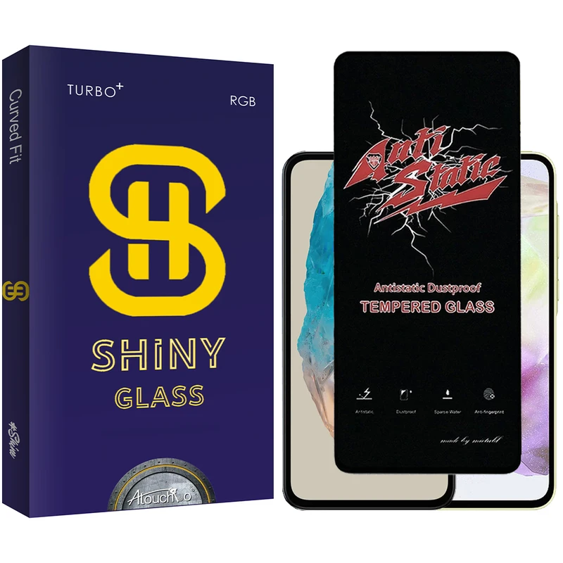 محافظ صفحه نمایش آتوچبو مدل Shiny Antistatic مناسب برای گوشی موبایل سامسونگ Galaxy M35 / A35
