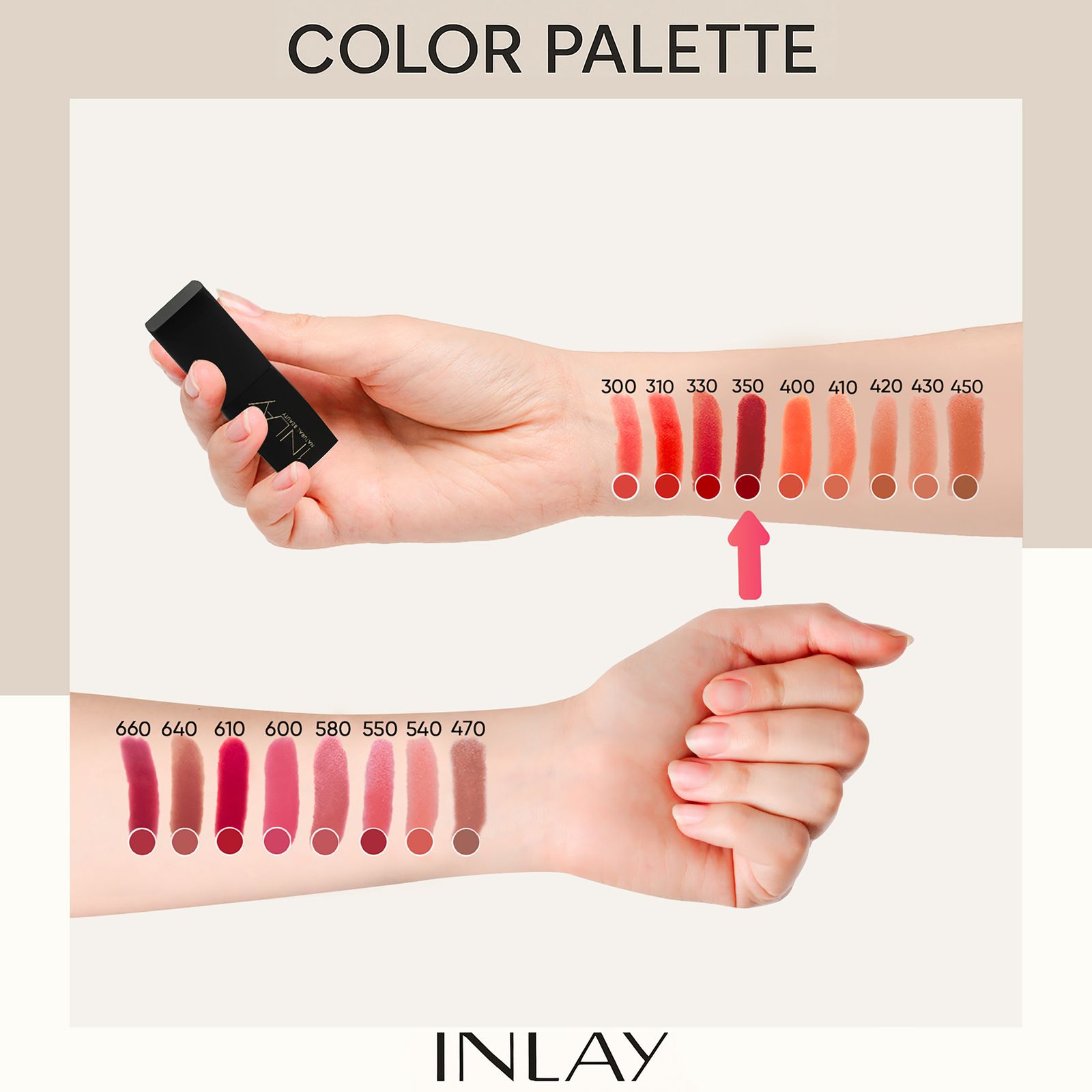 رژلب جامد این لی مدل Brave Red شماره 350 -  - 8