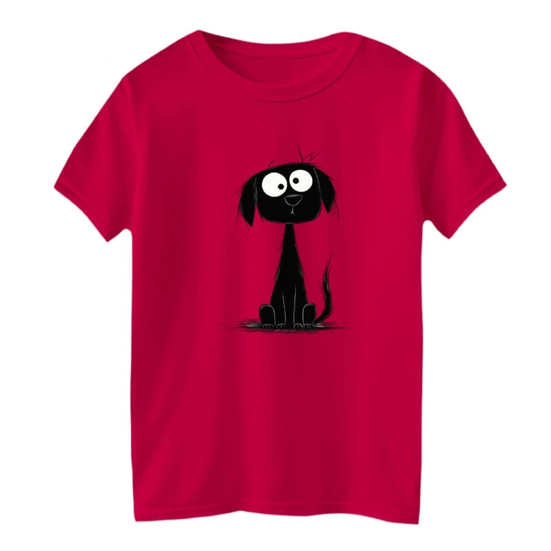 تی شرت آستین کوتاه بچگانه مدل سگ بامزه