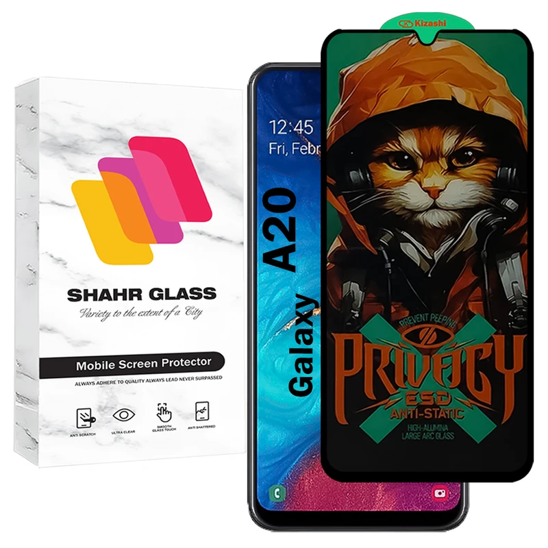 محافظ صفحه نمایش شهر گلس مدل CATPRV مناسب برای گوشی موبایل سامسونگ Galaxy A20