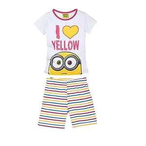 ست تی شرت و شلوارک دخترانه مدل مینیون کد 8426498