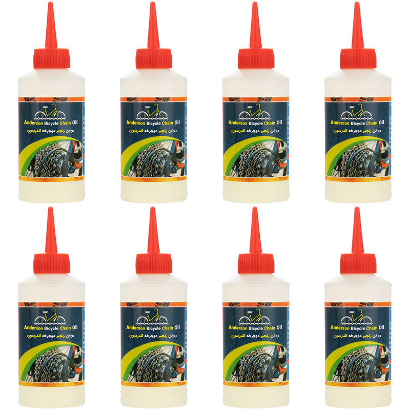  روغن زنجیر دوچرخه اندرسون مدل A200 حجم 80 میلی لیتر بسته 8 عددی