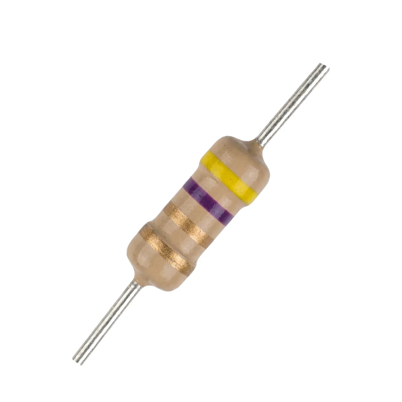 مقاومت 4.7 اهم 1 وات کد 4.7R/1W بسته 25 عددی