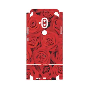 MAHOOT Red-Flower-FullSkin Cover Sticker for Nokia 8.1