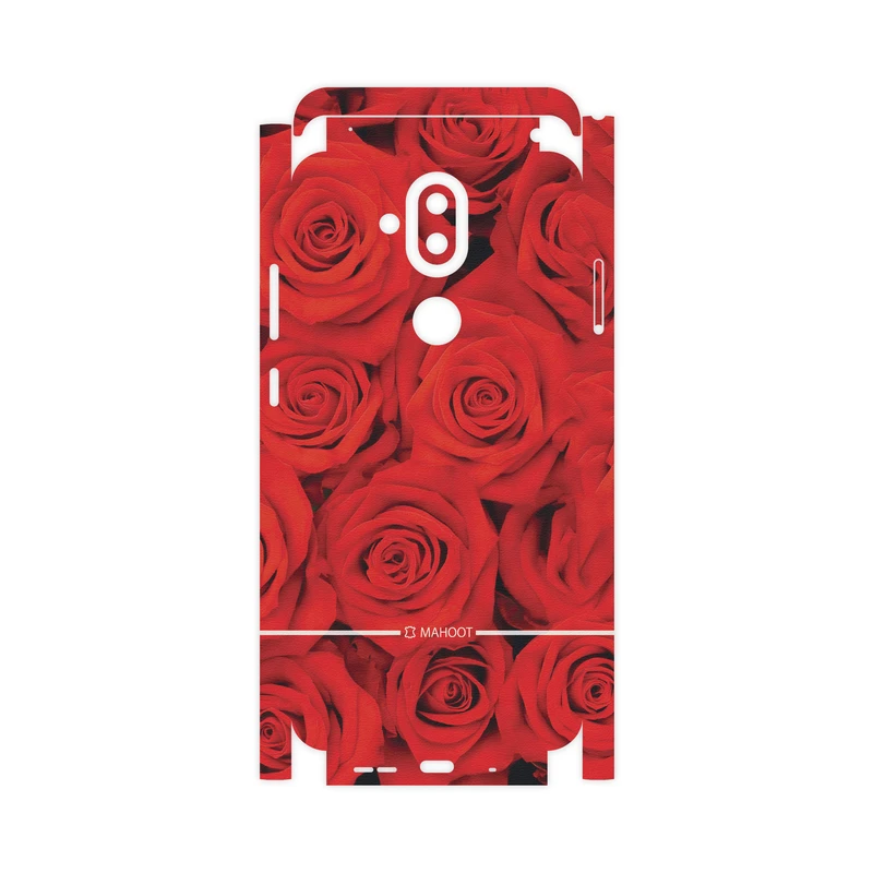 برچسب پوششی ماهوت مدل Red-Flower-FullSkin مناسب برای گوشی موبایل نوکیا 8.1