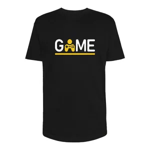 تی شرت لانگ آستین کوتاه مردانه مدل Game کد Sh109 رنگ مشکی