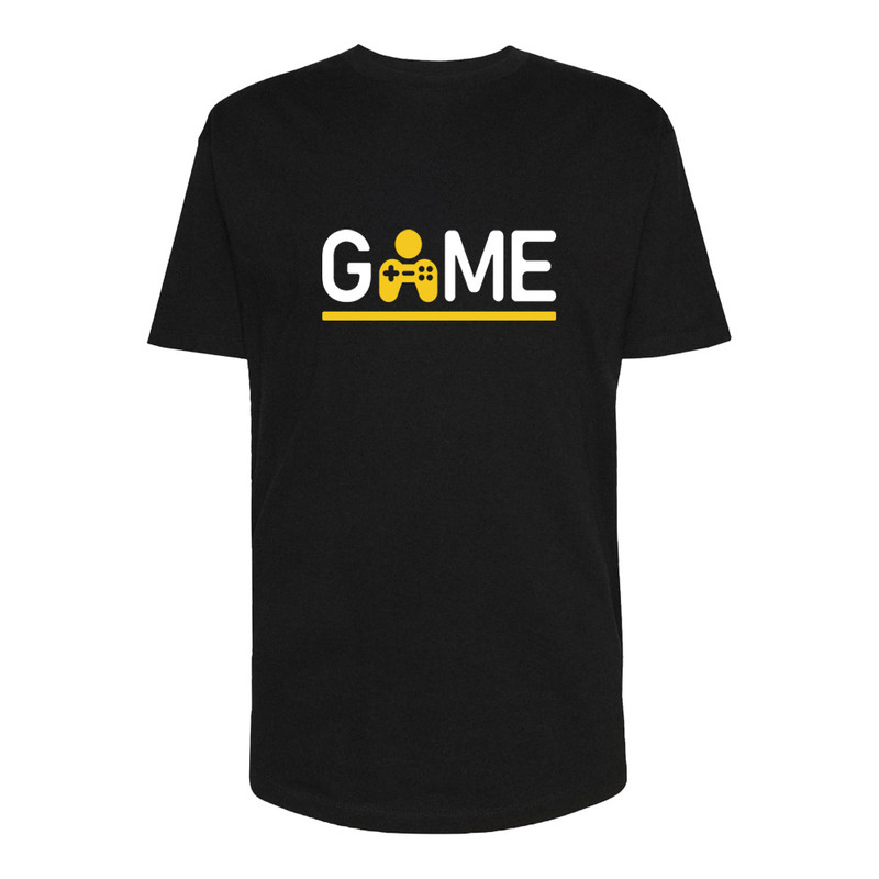 تی شرت لانگ آستین کوتاه مردانه مدل Game کد Sh109 رنگ مشکی