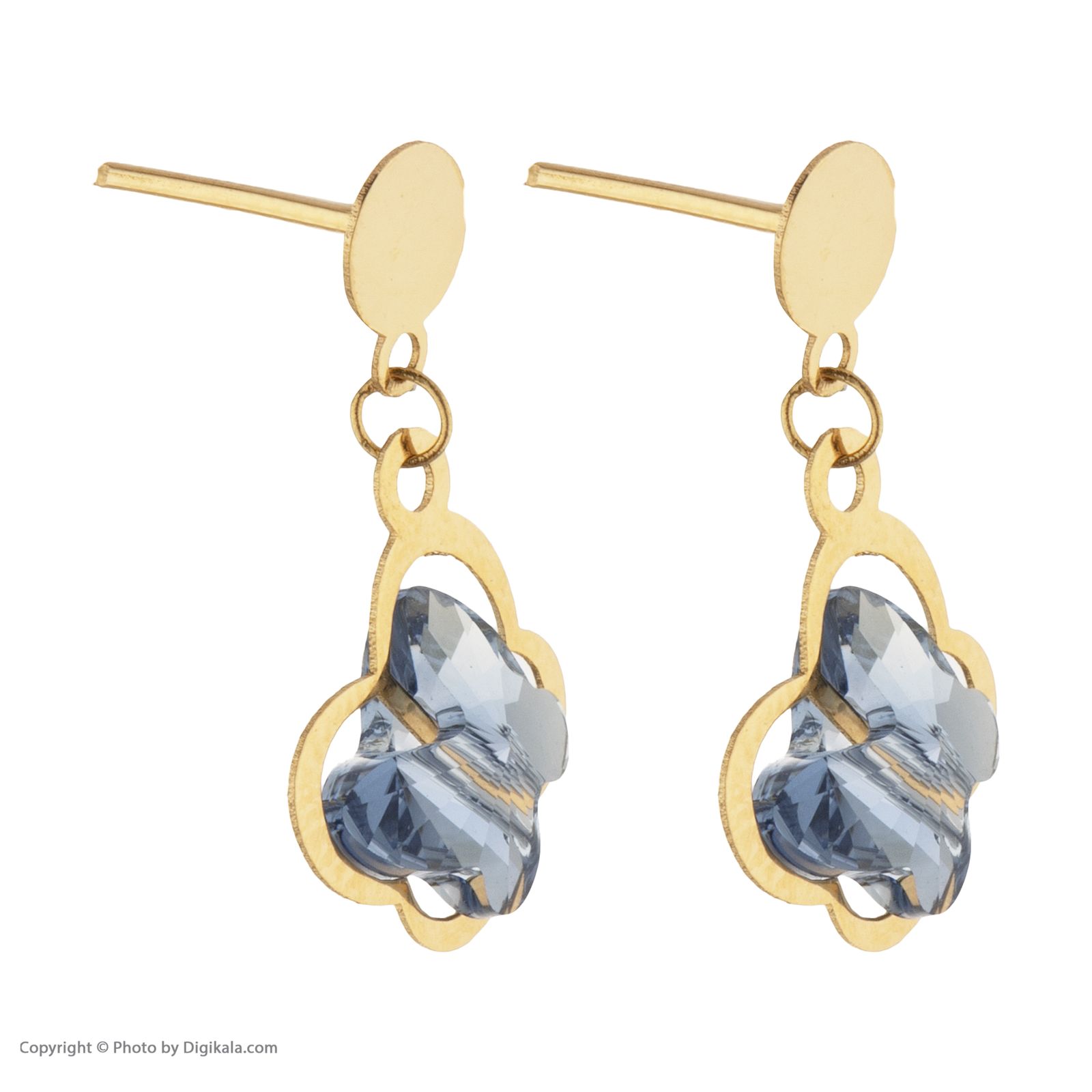 گوشواره طلا 18 عیار زنانه مایا ماهک مدل ME0893 - - 3