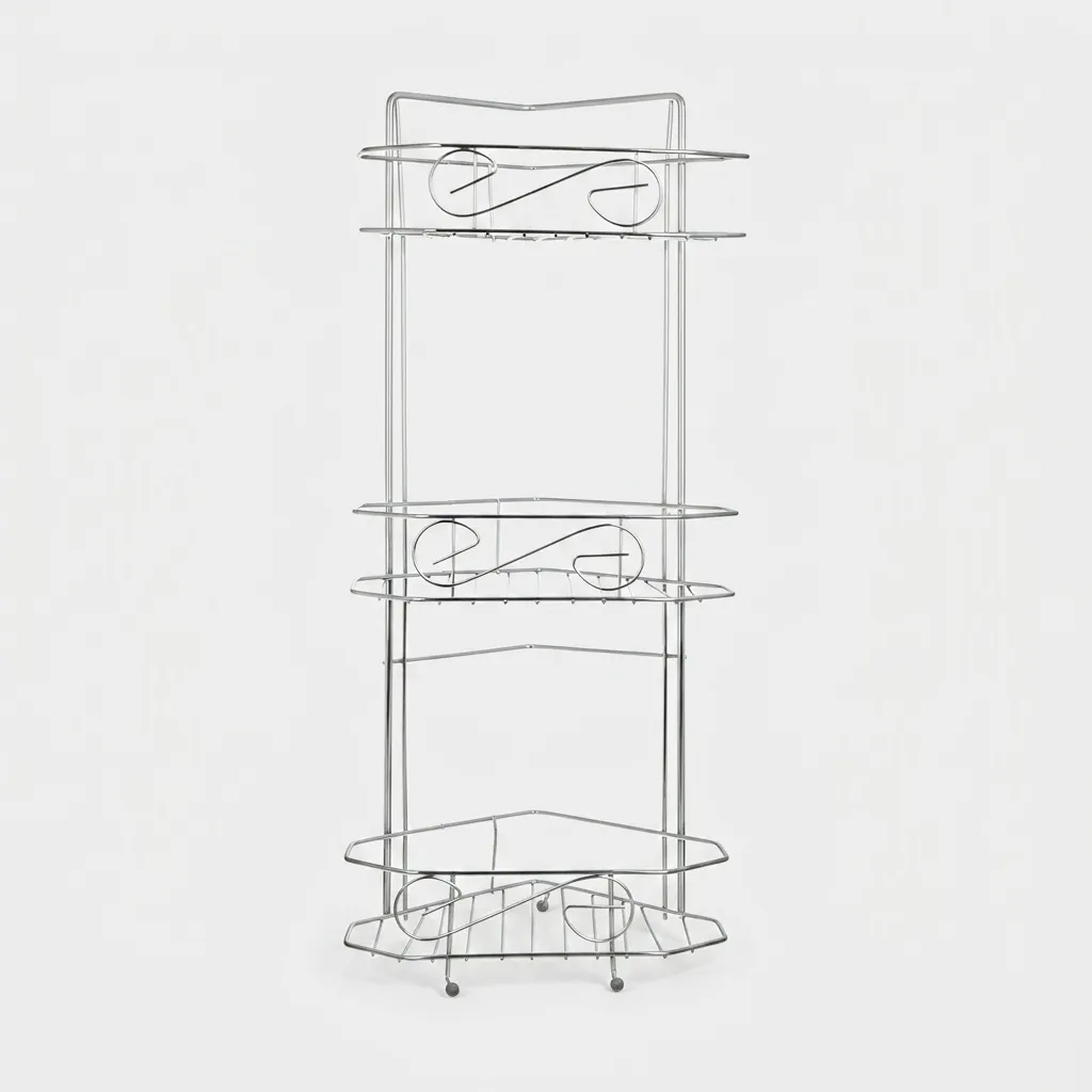 قفسه حمام شکیبا مدل H Corner Chrome 3