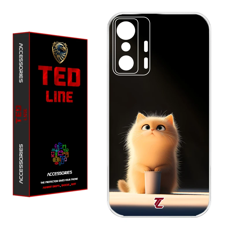 کاور تدلاین طرح گربه کد 1217 مناسب برای گوشی موبایل شیائومی Mi 11T / 11T Pro